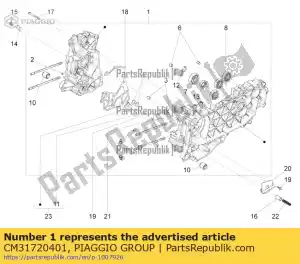 Piaggio Group CM31720401 carter completo cat.1 - Bottom side