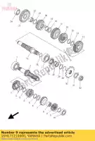 1SM171210000, Yamaha, engrenage, 2ème pignon yamaha  yz 250 2014 2015 2016 2017 2018 2019 2020 2021, Nouveau