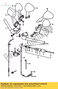 suzuki 5820018D00 kabel, koppeling - Onderkant