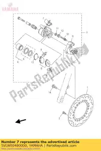 Yamaha 5VLW00480000 kit de parafuso de sangria - Lado inferior