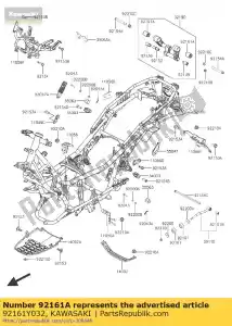 kawasaki 92161Y032 serranda sc300aef - Il fondo