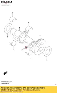 suzuki 1268640F00 damper,crank ba - Bottom side