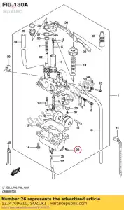 suzuki 1324709G10 tornillo, drenaje - Lado inferior