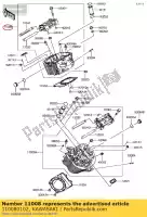 110080102, Kawasaki, testata comp-cilindro vn900b6f kawasaki  vn vulcan 900 2006 2007 2008 2009 2010 2011 2012 2013 2014 2015 2016 2017 2018 2019, Nuovo