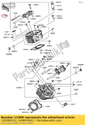 Aquí puede pedir cabeza-comp-cilindro vn900b6f de Kawasaki , con el número de pieza 110080102: