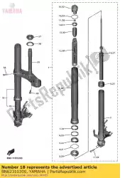 Ici, vous pouvez commander le fourche avant (r auprès de Yamaha , avec le numéro de pièce BN62310300: