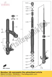 yamaha BN62310300 fourche avant (r - La partie au fond