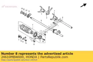 Honda 24610MBW000 comp. fuso, câmbio de marchas - Lado inferior