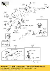 Ici, vous pouvez commander le pad, handle ksf450bdf auprès de Kawasaki , avec le numéro de pièce 391560997: