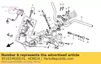 35101MGSD31, Honda, Comp. base, contato honda nc  xa integra d dct xd dtc sd s x sa nc700x nc700xa nc700xd 700 , Novo