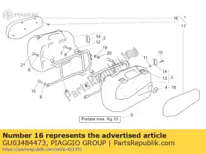 Piaggio Group GU03484473 rh insert bag black - Bottom side