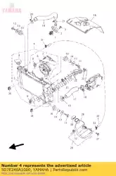 radiator 2 van Yamaha, met onderdeel nummer 5D7E240A1000, bestel je hier online: