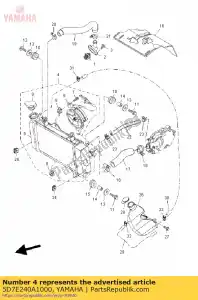 yamaha 5D7E240A1000 radiator 2 - Onderkant