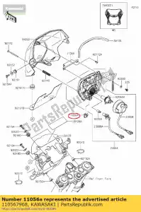 kawasaki 110567968 wspornik klx150jgf - Dół