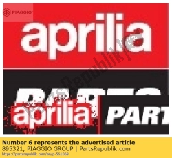 Aprilia 895321, Middenbok, OEM: Aprilia 895321