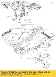 Ici, vous pouvez commander le 01 gardien,fr auprès de Kawasaki , avec le numéro de pièce 550202221: