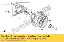 Ici, vous pouvez commander le pas de description disponible pour le moment auprès de Honda , avec le numéro de pièce 42711KTW902: