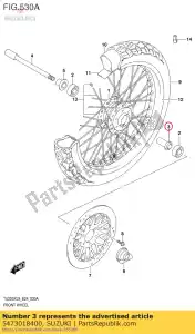 suzuki 5473018400 spacer,fr.hub - Bottom side