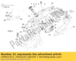 Aprilia CM001923, Zacisk w??a, OEM: Aprilia CM001923