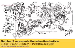 Tutaj możesz zamówić zespó? Prostownika, reguluj od Honda , z numerem części 31600MFGD01: