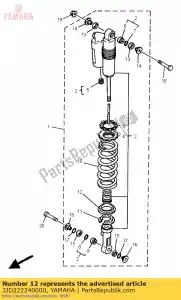 Yamaha 3JD222240000 guia, primavera 2 - Lado inferior