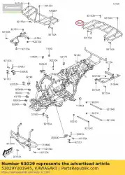 Here you can order the carrier,rr,black from Kawasaki, with part number 53029Y001945: