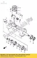 0926225049, Suzuki, Rolamento de esferas 25 suzuki rg gamma uc  1 bu rg125cuc rg125abuaubu 125 , Novo