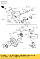 Aquí puede pedir gear-comp de Kawasaki , con el número de pieza 132160010: