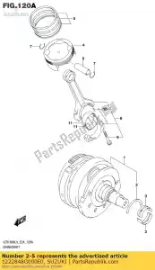 suzuki 1222848G000E0 washer,crank th - Bottom side