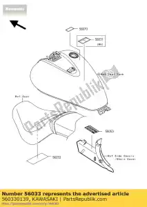 kawasaki 560330139 etichetta-manuale, cassaforte giornaliera vn900 - Il fondo