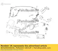 86420600W5R, Piaggio Group, Pare-brise     , Nouveau