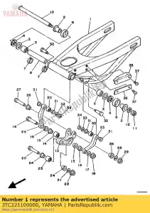 Yamaha 3TC221100000 tylny wahacz komp. - Dół