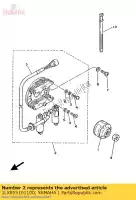 1LX855101100, Yamaha, stator assy yamaha yz 125, Nouveau