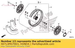 Tutaj możesz zamówić klapa, opona (bridgestone) od Honda , z numerem części 44713MG7003: