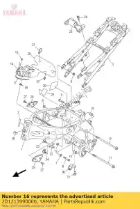 yamaha 2D1213990000 casquette, boîte à outils - La partie au fond