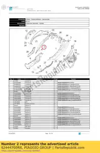 Piaggio Group 62444700RR painel lateral direito - Lado inferior