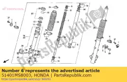 Ici, vous pouvez commander le printemps a, fr. Cush. Auprès de Honda , avec le numéro de pièce 51401MS8003: