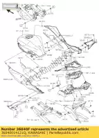 36040014121Q, Kawasaki, pokrywa-tail, prawy, c.l. zielony kawasaki z  sl abs br250 f z250sl 250 , Nowy