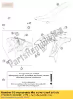 7720805100004F, KTM, spoiler r / s rocze./cairo.12 ktm sx 250 350 2012, Nowy