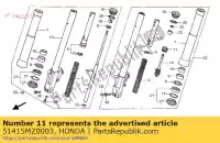 51415MZ0003, Honda, ?ruba, wewn?trzna rura wide?ek honda gl valkyrie f6c vtx  c1 goldwing se c gold wing aspencade a gl1500c vtx1800c vtx1800c1 1500 1800 , Nowy