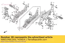 Aquí puede pedir tapa, lado del marco de Honda , con el número de pieza 90851MBLD00: