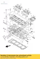 1114124F00, Suzuki, guarnizione cilindro suzuki gsx 1300 1999 2000 2001 2002 2003 2004 2005 2006 2007, Nuovo