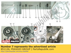 aprilia 851126 tasse - La partie au fond