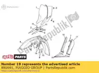 890691, Piaggio Group, número da placa aprilia  mxv 450 2008 2009 2010, Novo