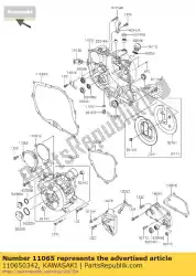 Aqui você pode pedir o tampa, tampa do gerador klx250vaf em Kawasaki , com o número da peça 110650342: