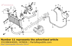 Honda 19108KK4000, Bouchon, réservoir de réserve, OEM: Honda 19108KK4000