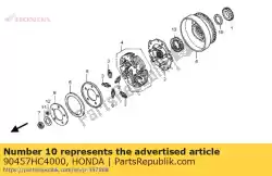 Aqui você pode pedir o arruela, impulso, 27x40 em Honda , com o número da peça 90457HC4000: