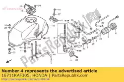 Tutaj możesz zamówić guma, pompa paliwa od Honda , z numerem części 16711KAF305: