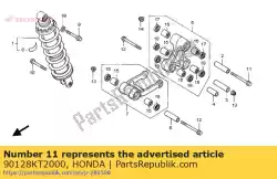 Aqui você pode pedir o parafuso, flange, 12x96 em Honda , com o número da peça 90128KT2000: