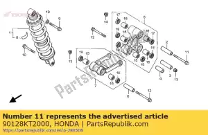 honda 90128KT2000 parafuso, flange, 12x96 - Lado inferior